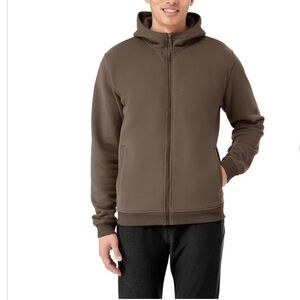 Kirkland Signature Brown Full-Zip Hoodie